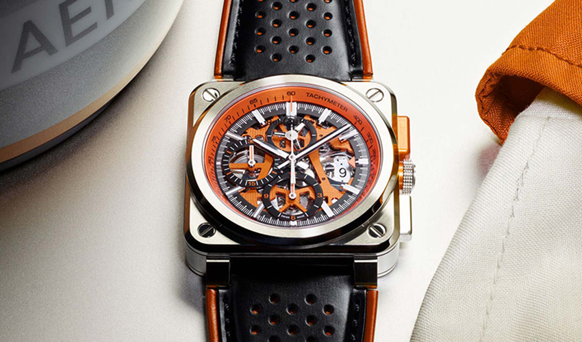 aerogt orange, by bell & ross a prototype inspired a racing car