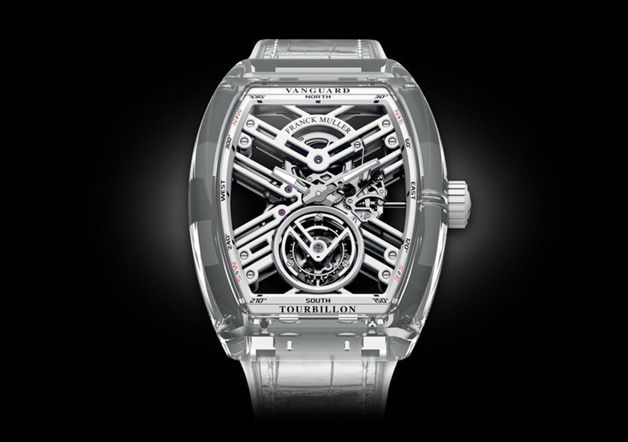 franck muller vanguard skeleton sapphire