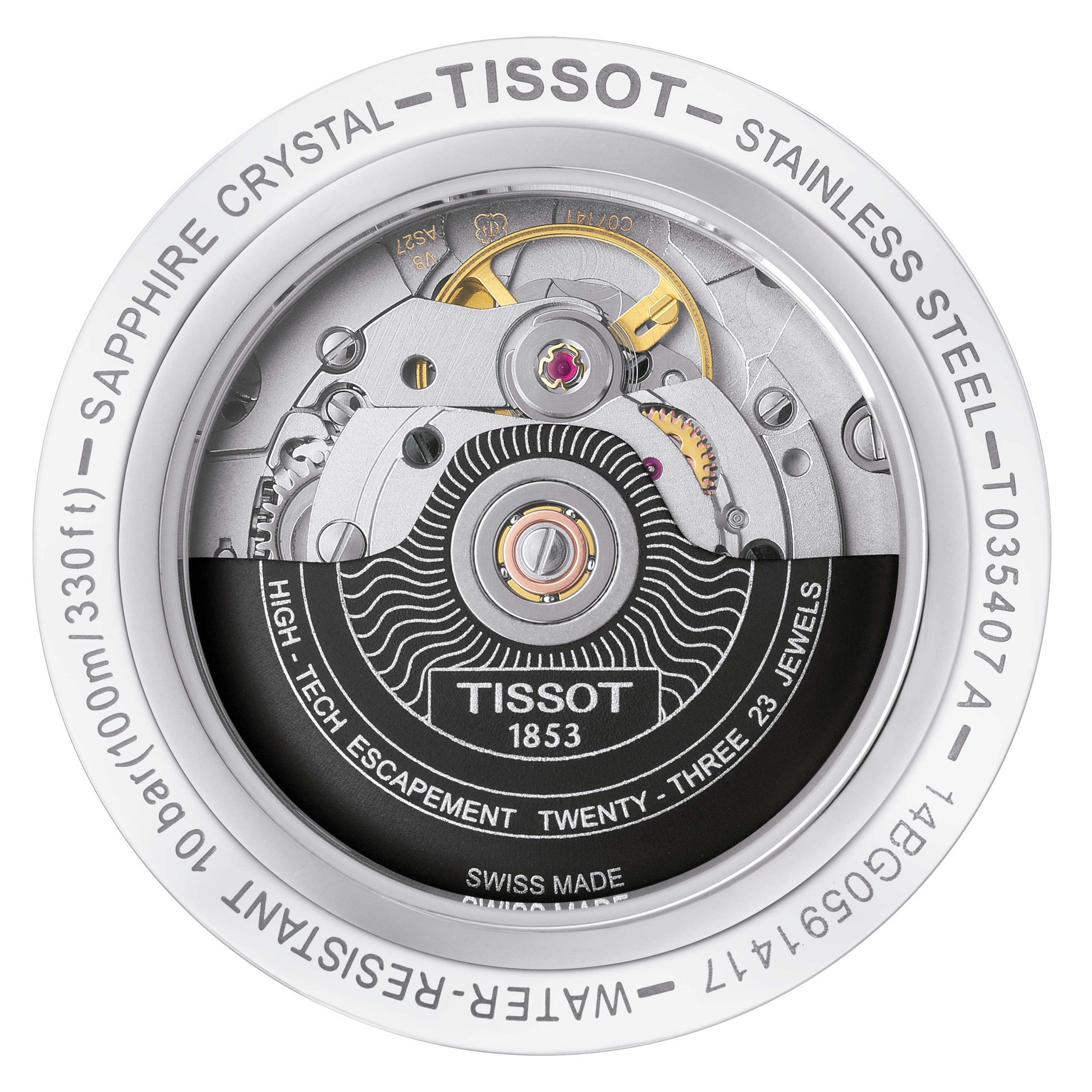 TISSOT</br>Tissot Couturier Powermatic 80</br>T0354073605101 - Imagen 3