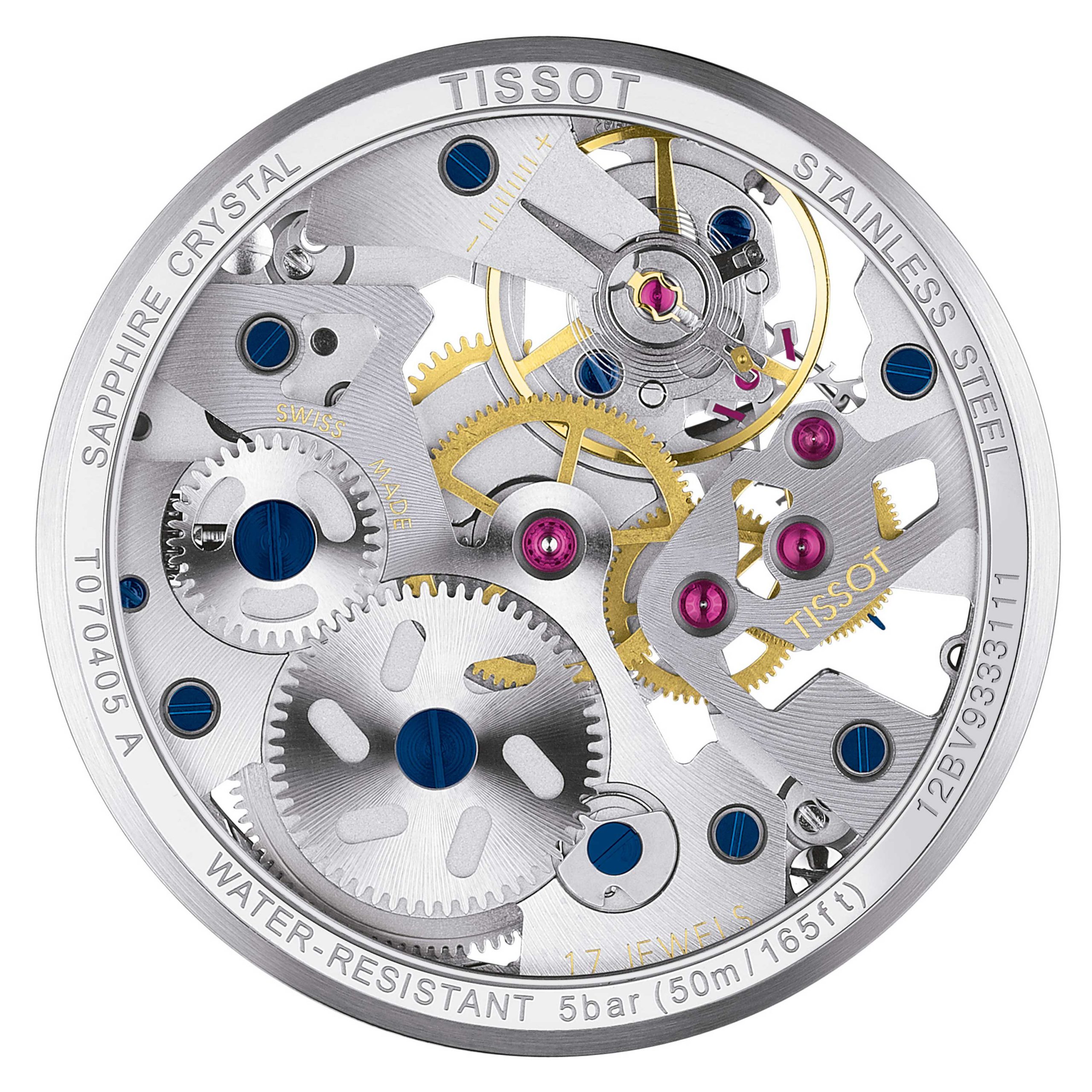 TISSOT</br>Tissot T-Complication Squelette Mechanical</br>T0704051641100 - Imagen 3
