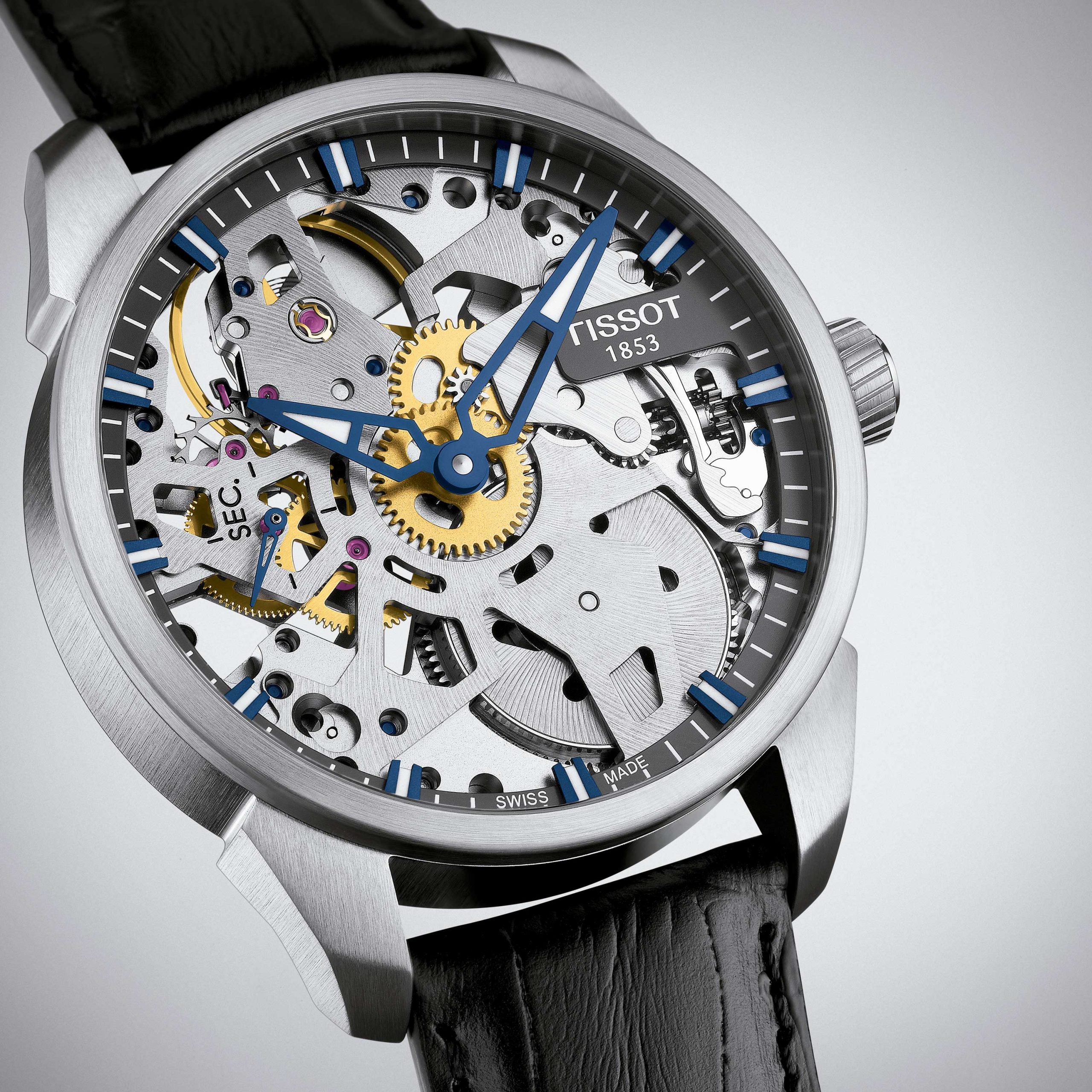 TISSOT</br>Tissot T-Complication Squelette Mechanical</br>T0704051641100 - Imagen 4