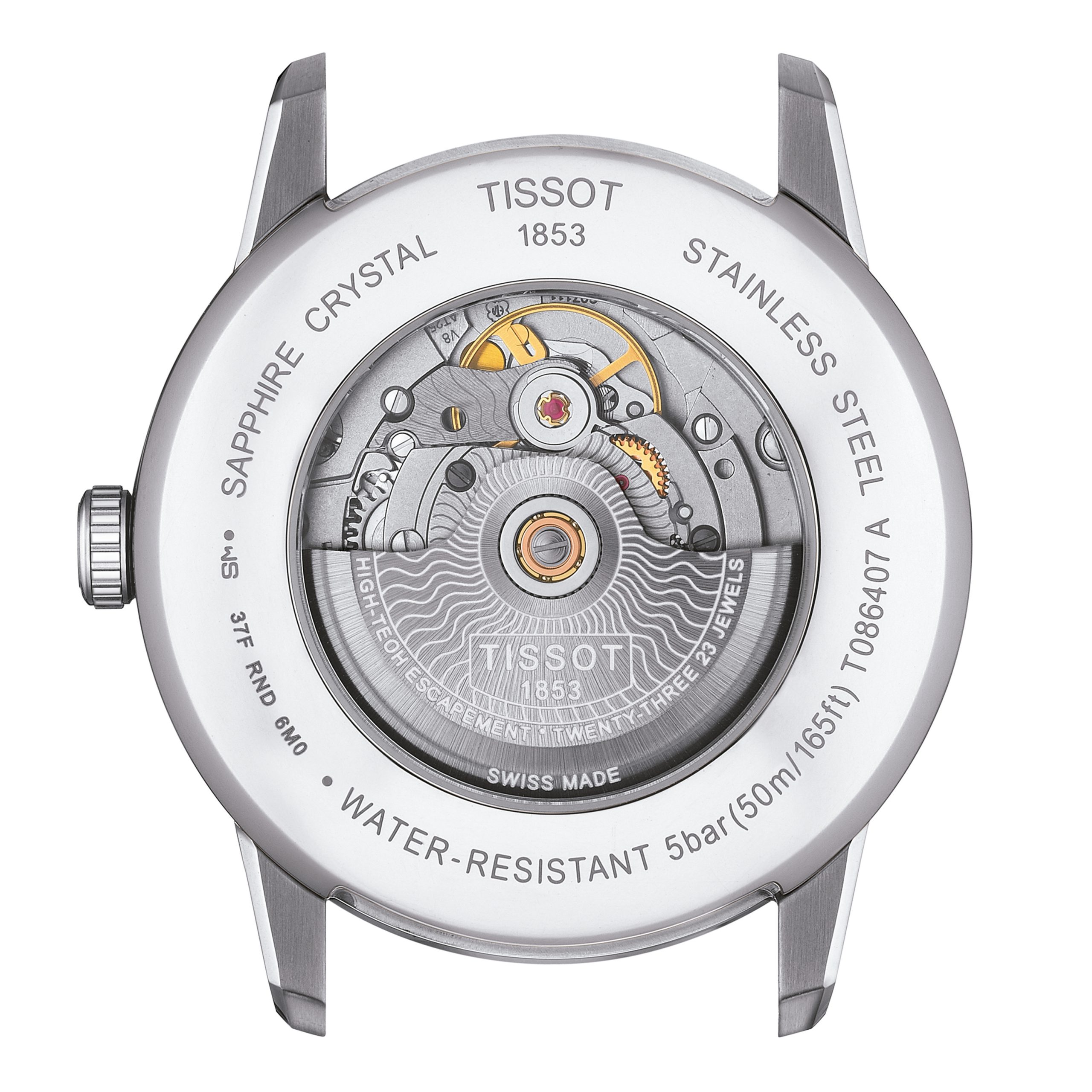 TISSOT</br>Tissot Luxury Powermatic 80</br>T0864071603700 - Imagen 4