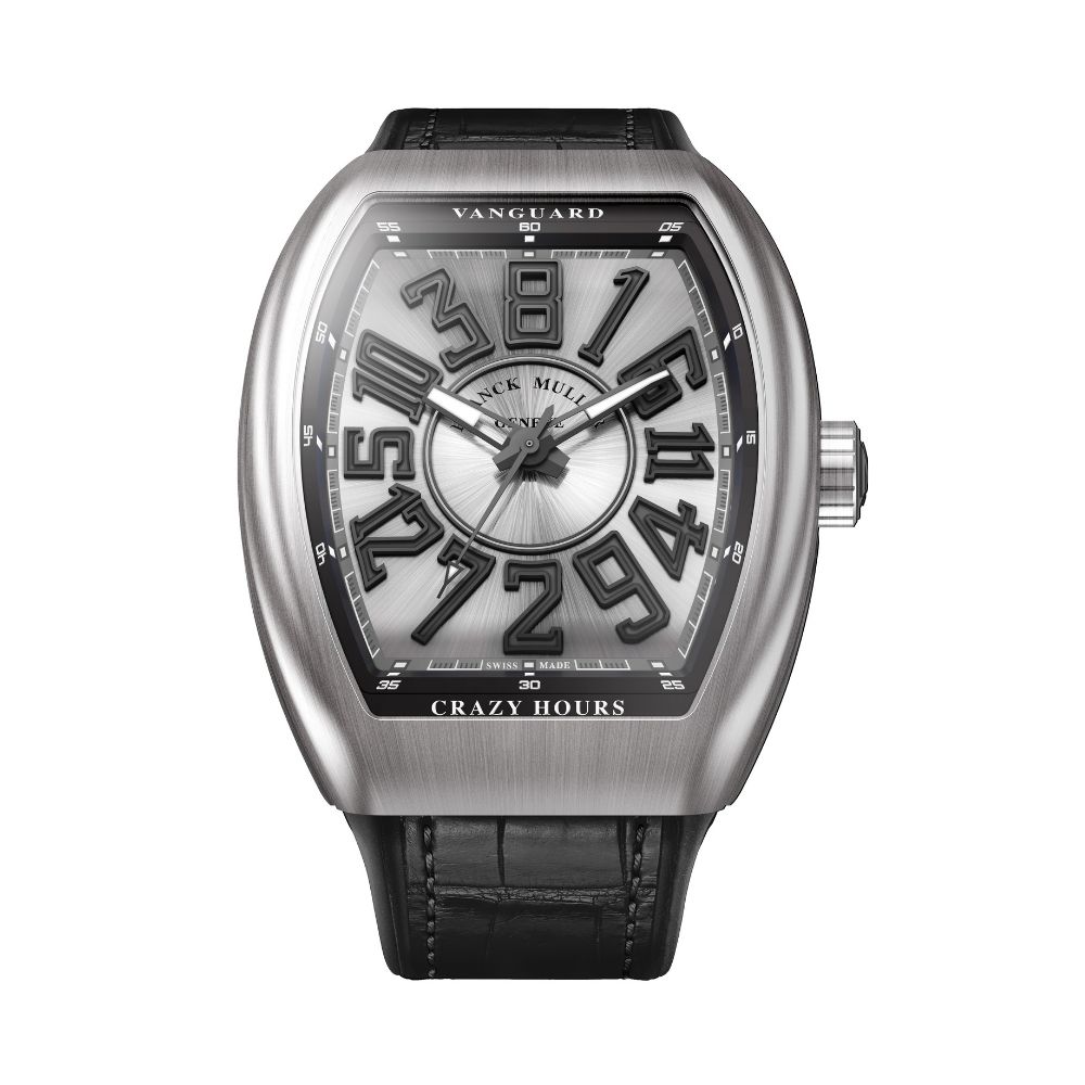Franck Muller</br> VANGUARD CRAZY HOURS STEEL</br> V 45 CH AC BR.NR