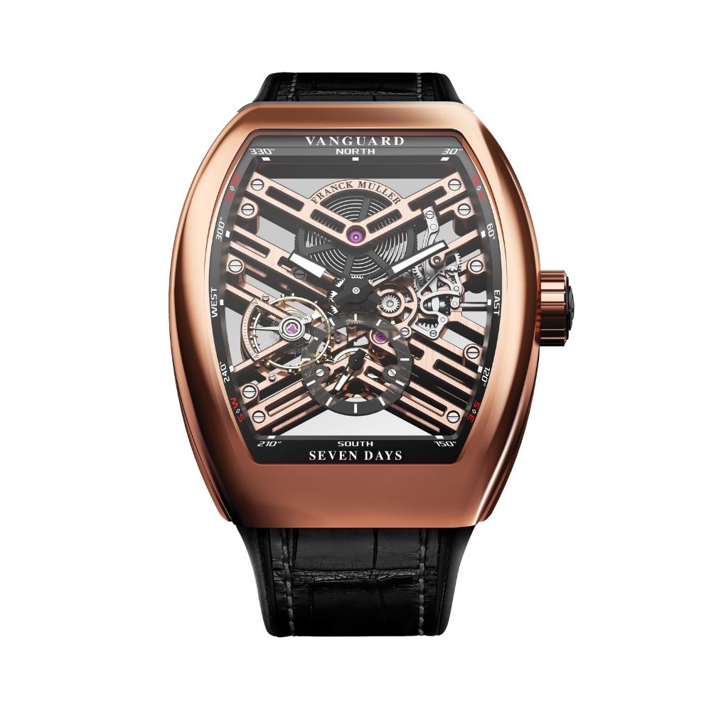 Franck Muller</br> VANGUARD SEVEN DAYS SKELETON</br> V 45 S6 SQT 5N.NR
