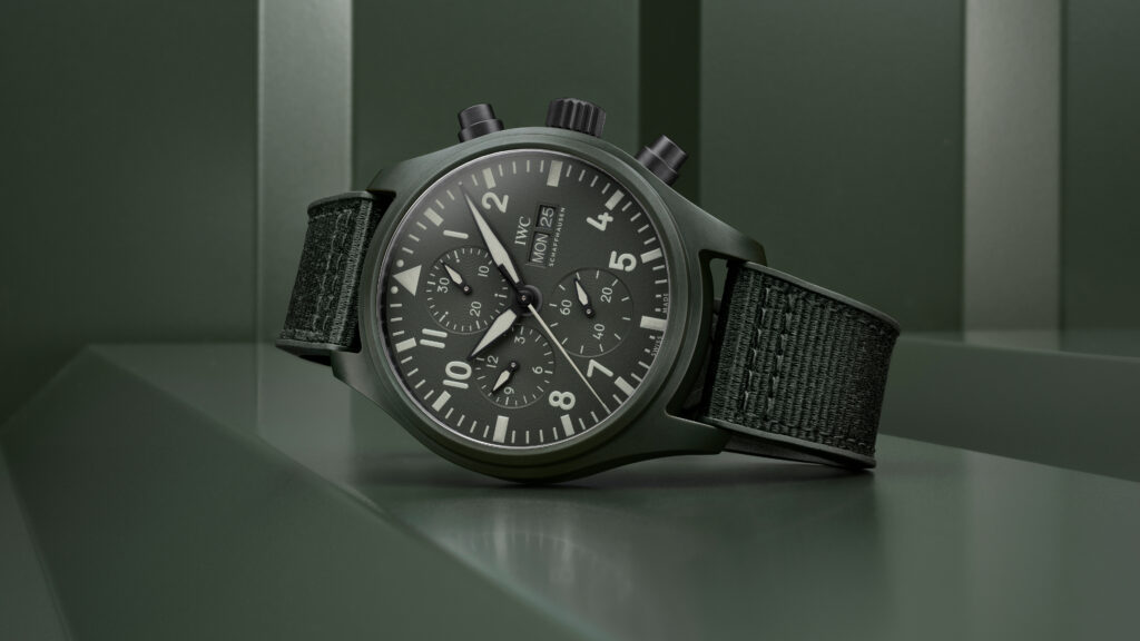 IWC Reloj de Aviador Cronógrafo TOP GUN Edición “Woodland” 